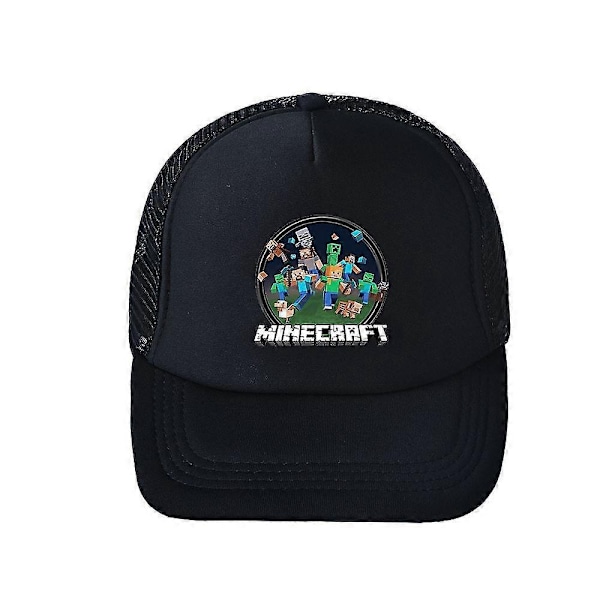 Minecraft Sommar Snapback Keps Barn Pojkar Flickor Utomhus Andningsbar Sport Solhatt-Perfekt B