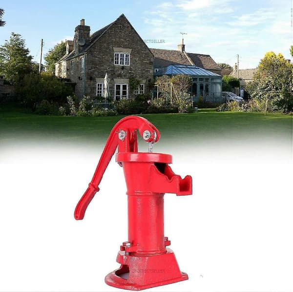 Trädgårdspump i Gjutjärn Manuell Vattenpump Handpump Manuell Pump - Perfekt