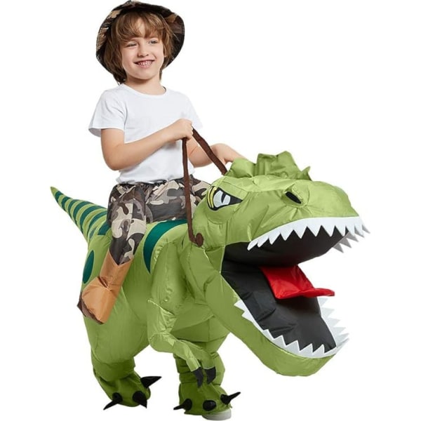 Puhallettava dinosaurusasu, hauska Halloween-asu lapsille - Perfet 125-150CM