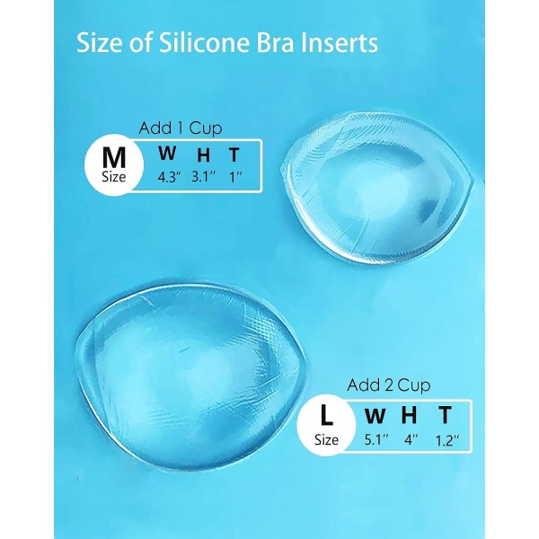 silikon BH Inlägg Bröst, BH Pad Inserts Klar - Perfet