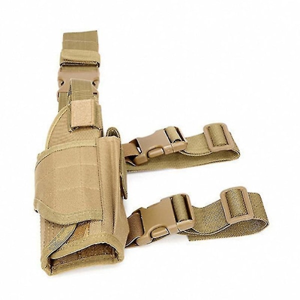 Universal Tactical Drop Leg Lårhylster Taljetaske Gun Bæltehylster- Perfet Khaki
