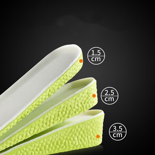 Usynlige Højdeforøgende Indlægssåler Memory Foam Sko Sål Pad - Perfekt 39-40  Boost 1.5cm