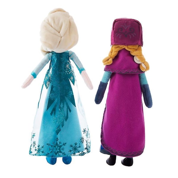 2 stk/parti 50 cm Prinsesse Elsa Anna Plysdukkelegetøj Snow Queen Prince - Perfet