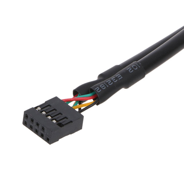 PC-chassi internt 9-stifts USB 2.0 hane 1 till 4 hona splitter PCB Chipset Förlängare 30 cm kabel - Perfet