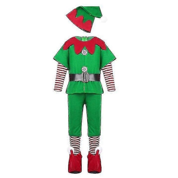 Elf Costume Womens Girls Ladies Fancy Xmas Santa Er Outfit-Perfet Boy or Men 170 CM