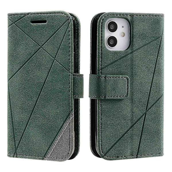 Fodral Kompatibelt med iPhone 11 Läder Magnetiskt Foliofodral med Korthållare Kompatibelt med iPhone 11-Perfet Green