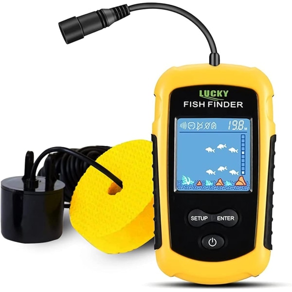 Kajak Bærbar Fish Depth Finder Vand Håndholdt Fish Finder - Perfet