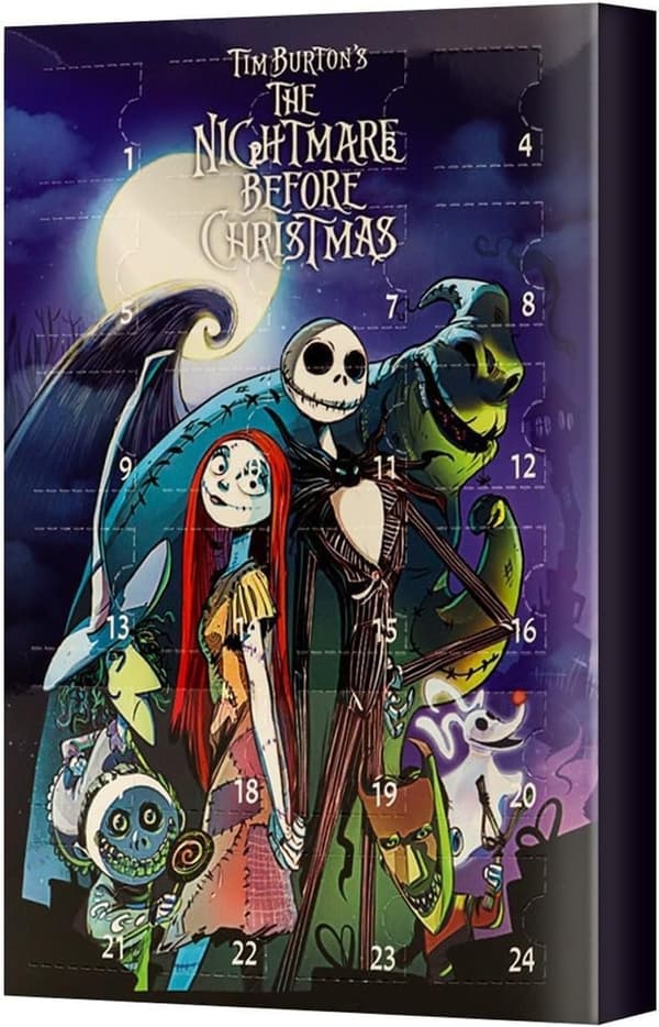 24-dagars Halloween adventskalender, nyckelring, julgransdekoration present - Perfet A