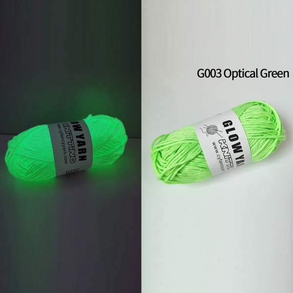 Luminous Wool Multipurpose DIY Woven Wool Glowing In The Dark Strikket garn G001