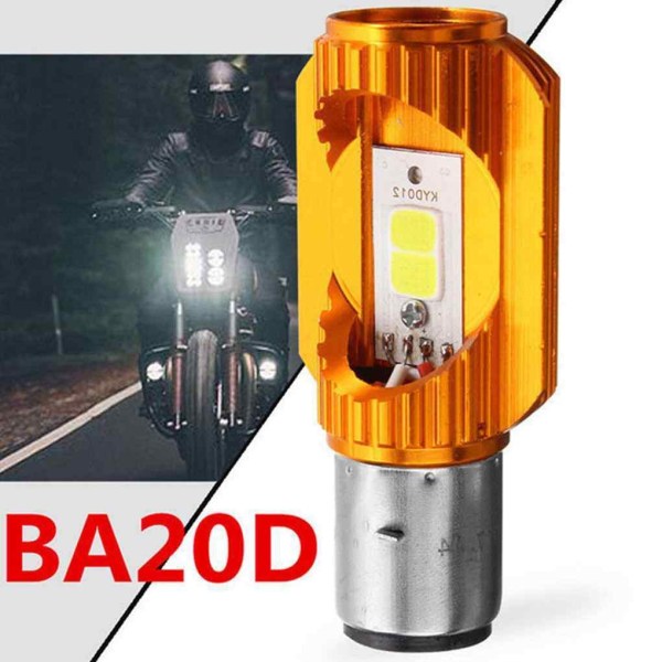 BA20D Motorsykkel Lyspære Lampe Motorsykkel LED Hovedlykt - Perfet 1pc