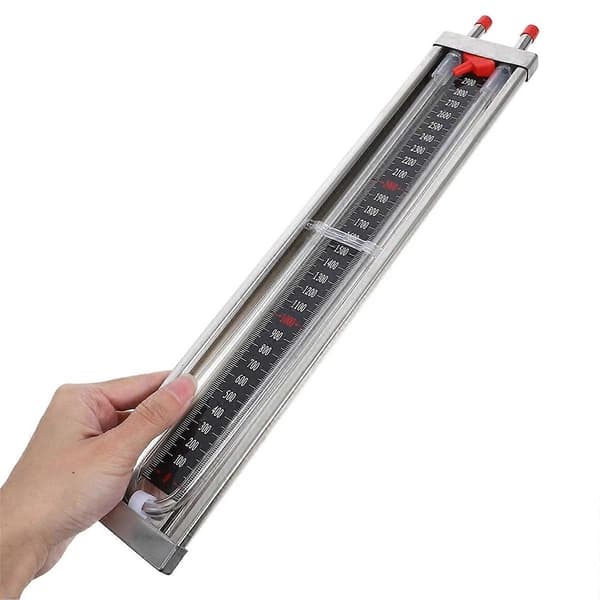 Tryckmätare Manometer Rör Naturgasledning Differential Rostfritt Stål U-formad för Hem Hi-Perfet