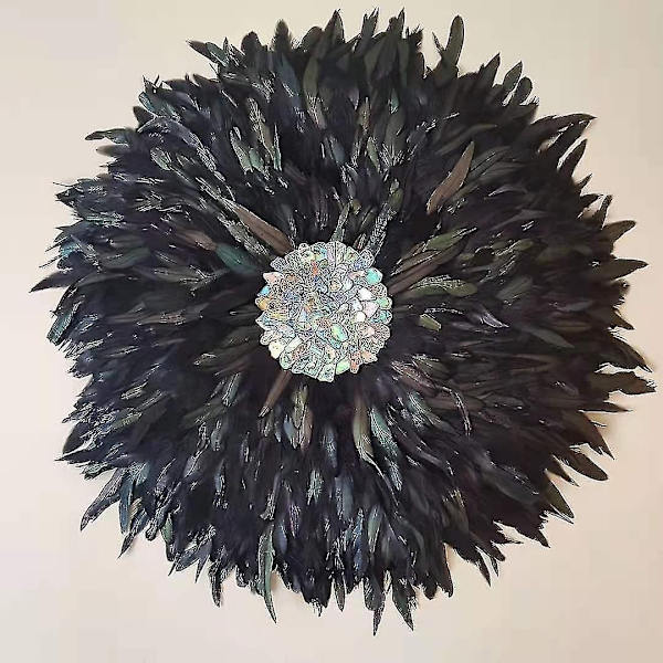200 stk Naturlige Hanehale Fjer 13-18cm Hanefjer Sorte Fjer til Karneval Halloween Julehåndværk Dekoration-Perfet black