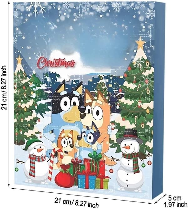 1 stk. (Bluey) Julekalender Diverse stiler 24 dager med jul