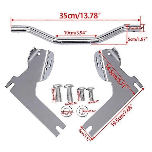 Dot-Style Blinklysstang til Forbikørsel for 1994-2013 Harley-Davidson Road King, Electra Glide og Touring Modeller - Perfekt CHROME