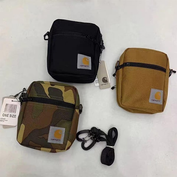 Herr Kvinnor Handväska Fyrkantig Mode Hip Hop Storage Axelväska M - Perfet Army green