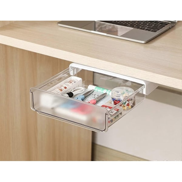 Under Desk Medium Opbevarings Skuffe, Blyant og Kontorartikler Organizer til Små Kontorer - Perfekt