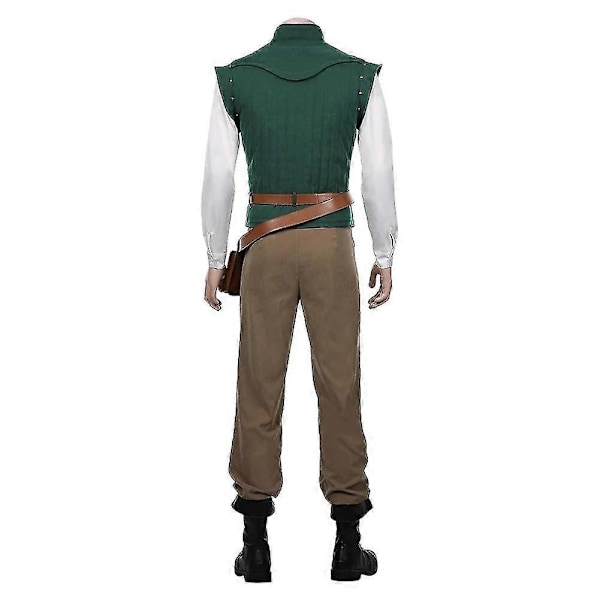 Rapunzel Flynn Rider Voksen Kostumer til Halloween Cosplay - Perfekt XXXL