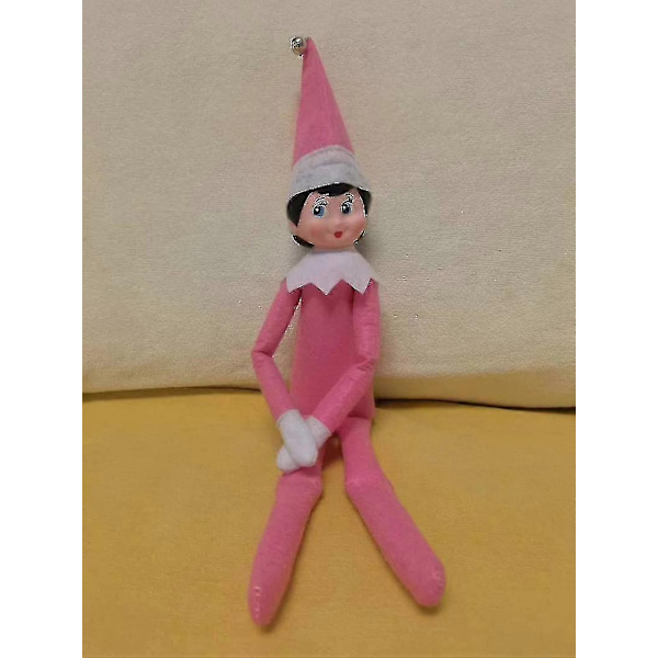 Elfdocka Juldekoration Barnpresent Överraskning Plyschleksak Julrenar Alver Rosa Röda Färger_ai DGZD-Perfet Pink gilr