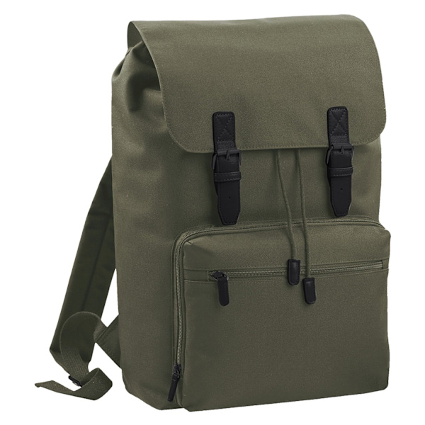 Bagbase Heritage Laptop Reppulaukku (jopa 17 tuuman kannettava tietokone) One - Perfet Olive/Black One Size