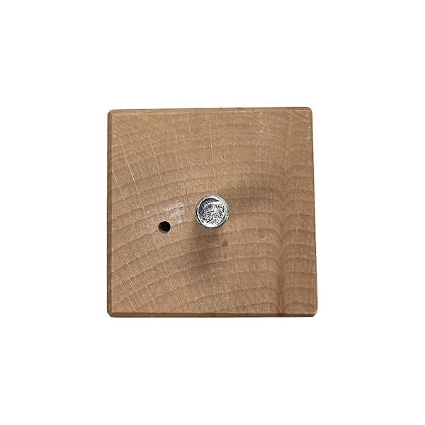 Møbelbein firkantet 5 x 5 cm, høyde 10 cm, laget av massivt tre (M8) - Sett med 4 (1 stk) - Perfet