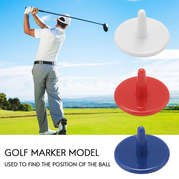 50 KPL Golfpallomerkki 18mm Satunnainen Väri-Perfet