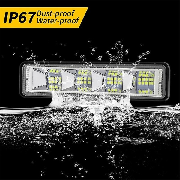 1 stk 72w Spot Led Light 24led Car Work Light Bar Spot Beam Bar Kørende tågelygte til bil Suv (14,5*3,5 cm) (FMY)- Perfet