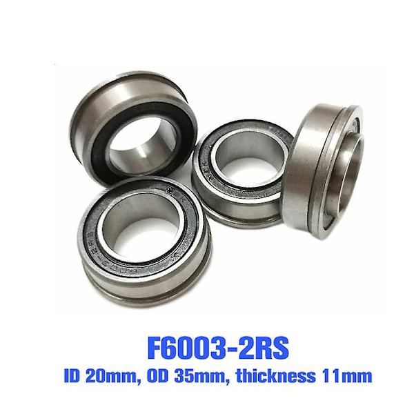 F6003-20-2rs 20x35x11 flens dyb rille kugleleje forseglet trillebør-Xin