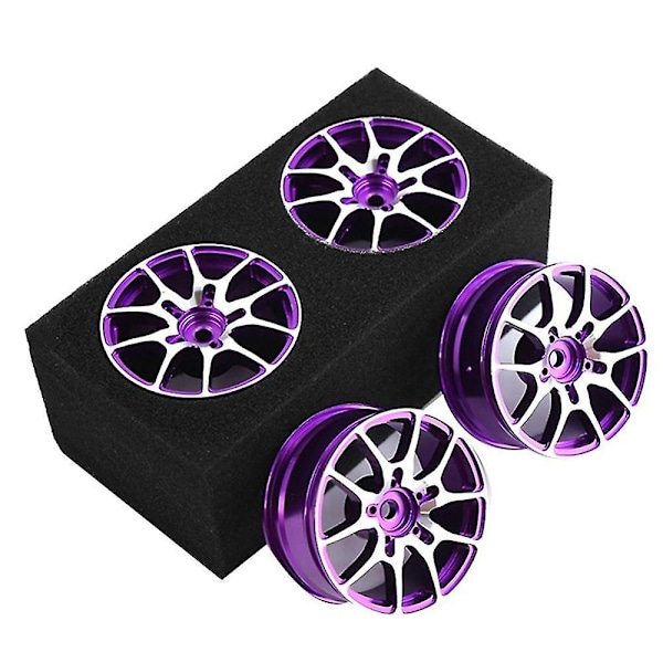 Metalliska Nav Universal Passar för 1/10 RC Vägbil Drift 94123 94122 Fw06 Tt01 Tt02, Lila - Perfekt