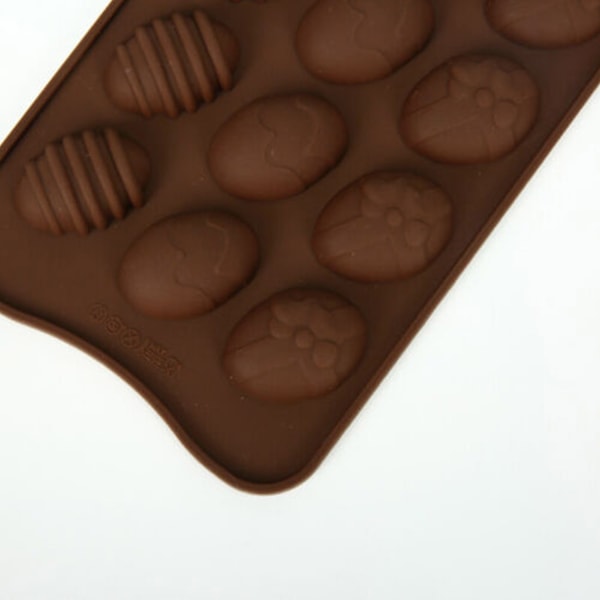 15 hulls påskeegg sjokoladeformer Silikonformer - Perfet