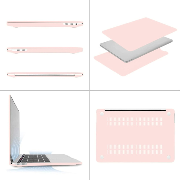 Etui til MacBook Pro 13 tommer A1706 A1708, Pink - Perfet