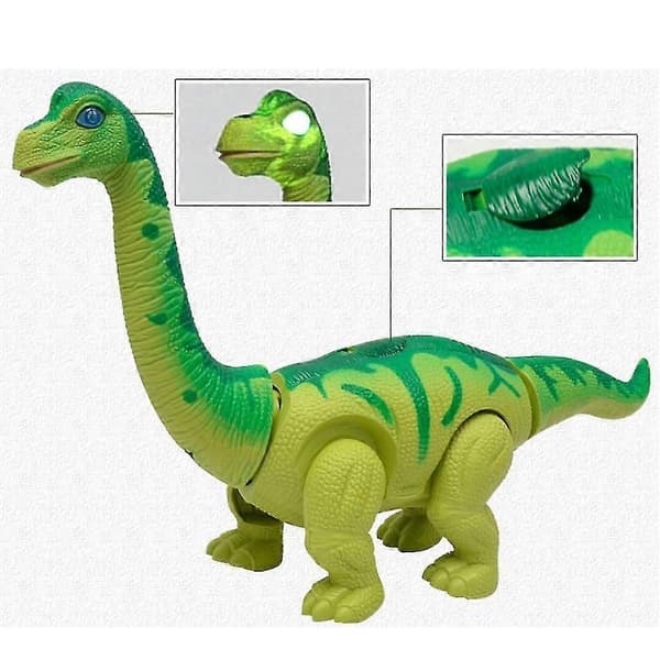 Gående batteridrevet Brachiosaurus Dinosaur Lys Lyd leketøy - Perfekt