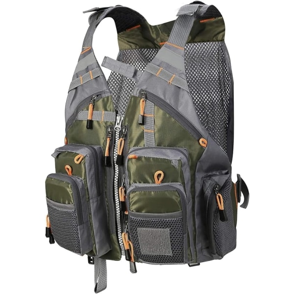 Kalastusliivi, Ulkokalastus Multi Pocket Mesh Strap Reppu varustelaukku - Perfet