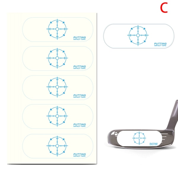 Golf Impact Stickers Stora träetiketter Roll Balls - Perfet C