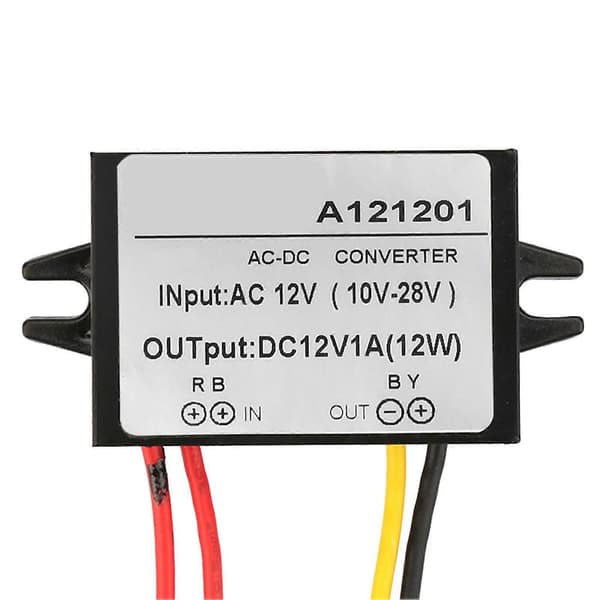 AC 10-28V till DC 12V Buck Converter AC DC Nedtransformator Strömförsörjningsmodul (1A)-Perfet
