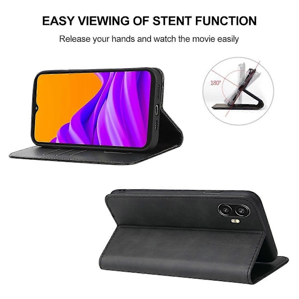 Yhteensopiva Samsung Galaxy Xcover 6 Pro, Xcover Pro 2 magneettisella sulkimella varustetun nahkaisen puhelinkotelon kanssa - Perfet