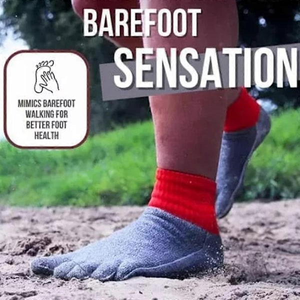 Konjoun Barefoot Sokker, Konjoun Udendørs Sokker, Konjoun Jordforbindelses Sokker, Vandresokker - Perfekt grey 05