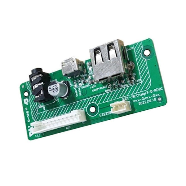1 kpl USB 2.0 Audio Jack Virtalähde Liitäntäkortti Charge 3 Bluetooth-kaiuttimelle Micro-USB Charg-Perfet