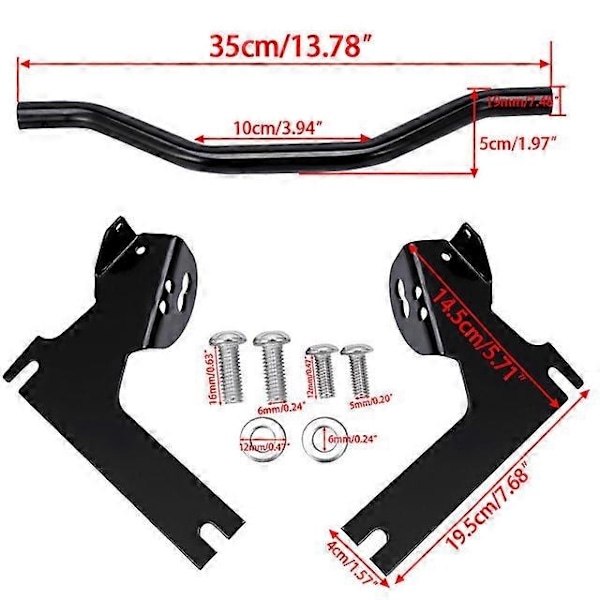 Dot-Style Blinklysstang til Forbikørsel for 1994-2013 Harley-Davidson Road King, Electra Glide og Touring Modeller - Perfekt BLACK