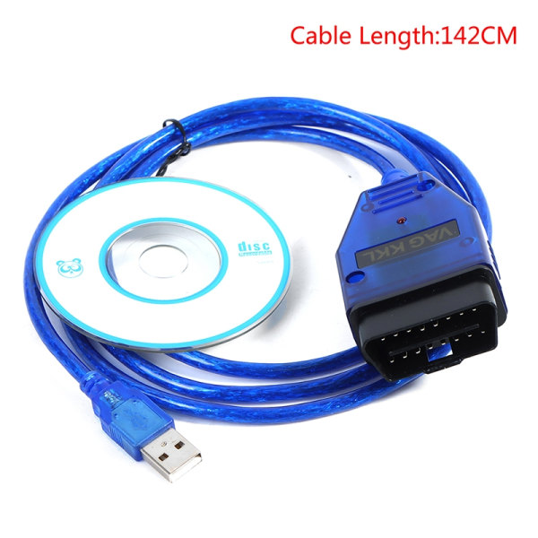 VAG-COM 409 Com Vag 409.1 Kkl USB Diagnostic Cable Scanner Not - Perfet Blue Onesize