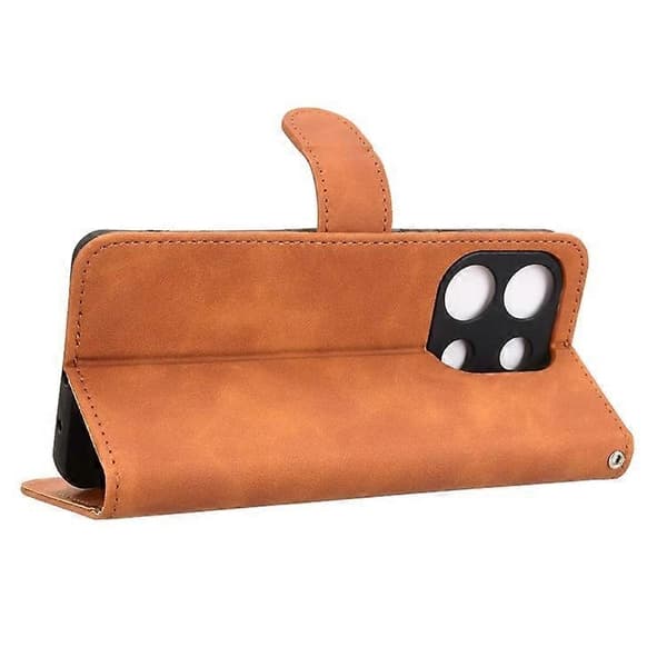 för Umidigi Note 100 Läderfodral Hudkänsla Anti-Fall Plånbok Flip Telefonfodral - Perfekt Brown