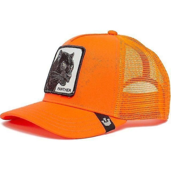 Farm Animal Trucker Baseball Cap Hat Mesh Style Menn Kvinner Hip Hop Bros Justerbar Baseball Hat - Perfet Silver Fox