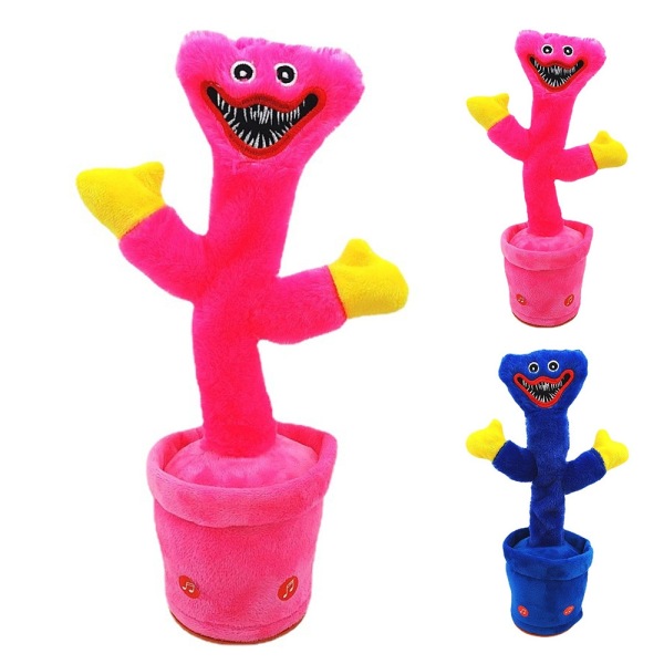 Poppy Playtime Huggy Wuggy Elektrisk Dansende Talende Legetøj - Perfet Pink