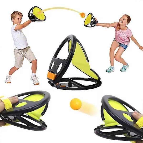 Racket Pocket Catch Game, Velc*o Boll och Fångstspel, kasta Fångstboll leksak-Perfekt