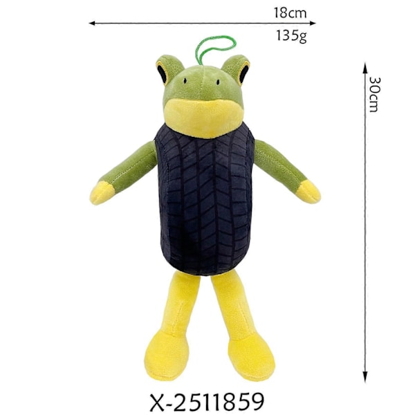 Tralalero Tralala Haj Leksak Plysch Tun Tung Tung Sahur Leksak Docka Brainrot Djur-Perfet Tyre Frog