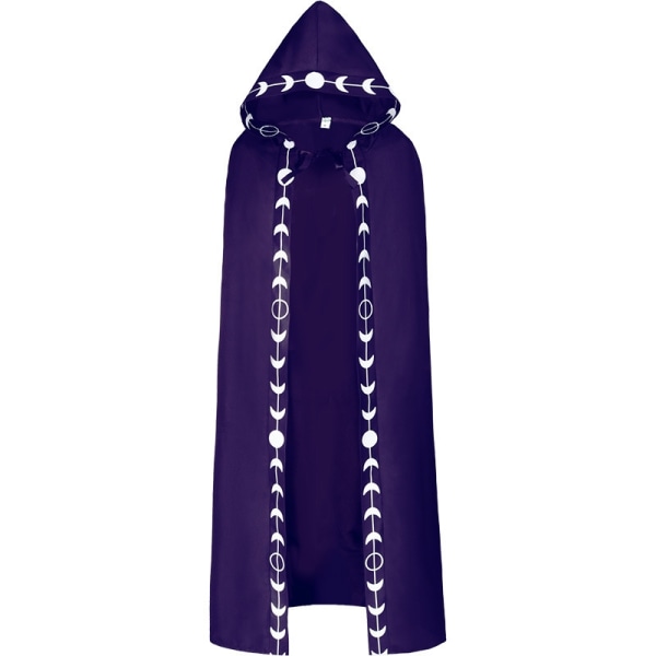 unisex oon Phases Broderi Huvkappa Östlig medeltida renässans Lång Cape - Perfet purple M