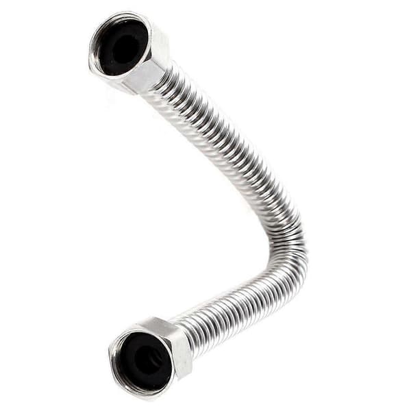 Badeværelse 19mm Brusehovedslange i Rustfrit Stål 30cm Sølv-Perfet