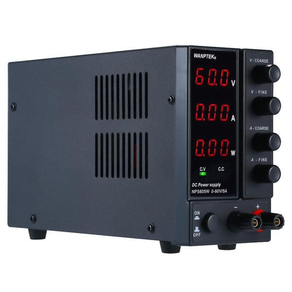 Nps605w​​0-60v 0-5a Switching DC Power Supply 3-sifret skjerm LED Høypresisjon Justerbar Mini Power Supply AC 115v/230v 50/60hz Spenning og strøm