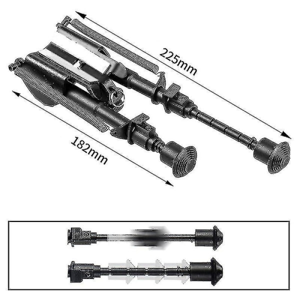 CNE Bipod 6~9 tommer teleskopstativstativ Passer til 20 mm Pi