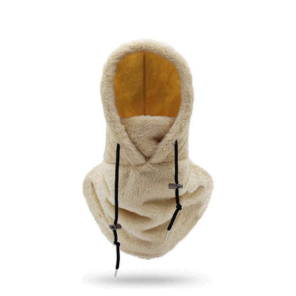 Sherpa Hood Ski Mask Vinter Balaclava Kallt väder Vindtät Justerbar Varm Huva Cover Hat Cap Scarf-Perfet Grey
