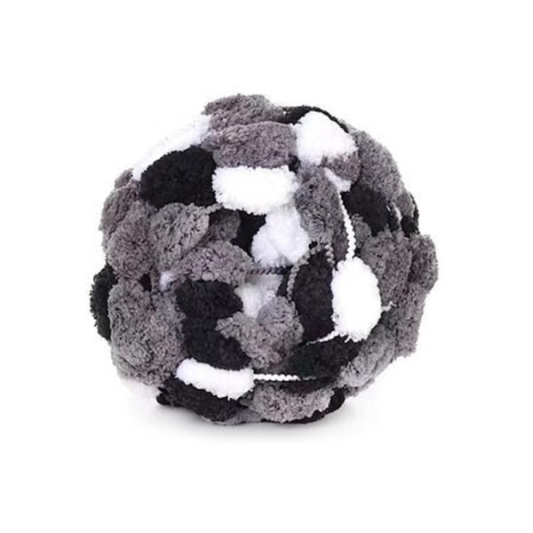 Garn med kuler til strikking og hekling - Perfet grå 2-Pack